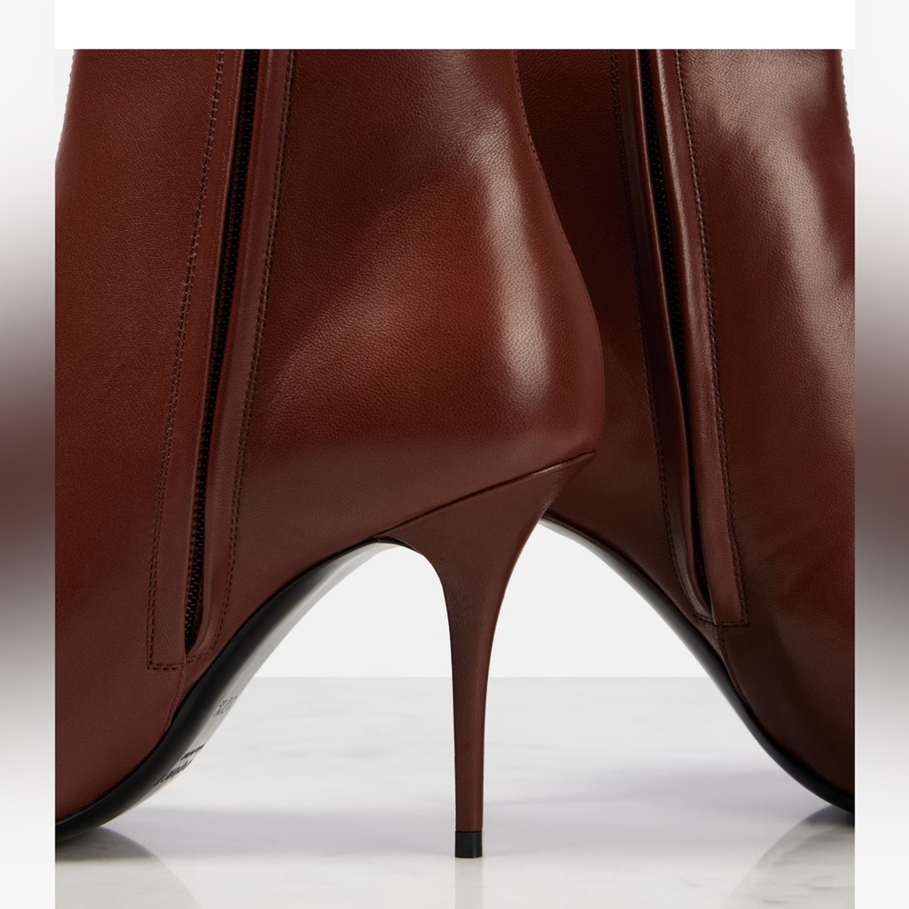 Saint Laurent Ashley 90 leather ankle boots - Picture 6 of 14